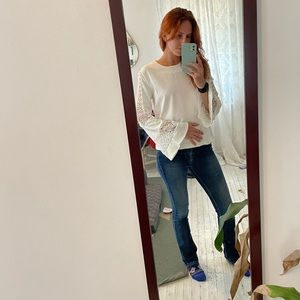 NEVER WORN Lovely White Top